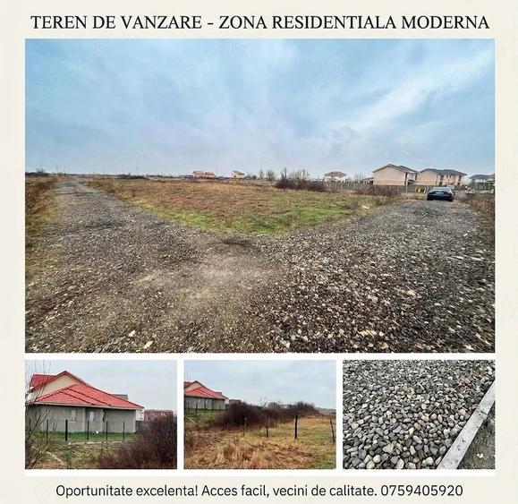 Teren de 1079 mp, în Moșnița Nouă