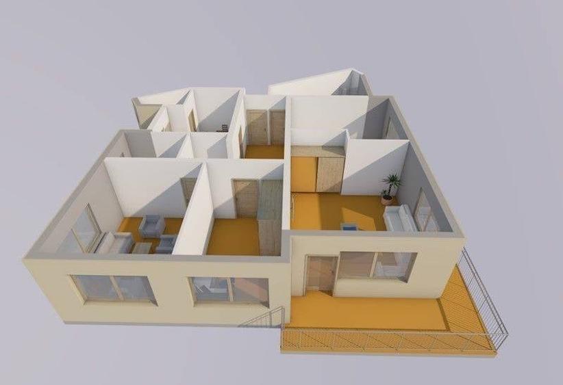 Apartament cu 4 camere decomandat în Central