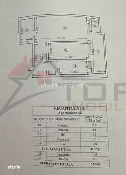 Apartament 1 Camera D - 51mp - Bloc Nou - Tatarasi