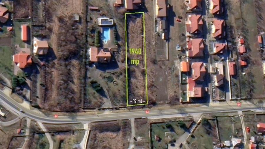 Teren Construcții intravilan de 1940 mp, în Vlădești