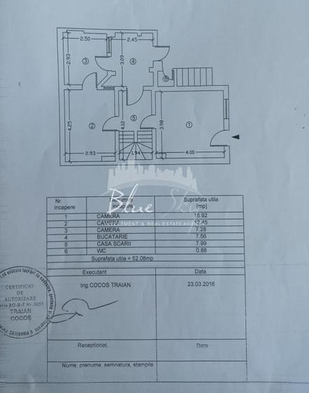 Casă cu 4 camere cu Canalizare în Central