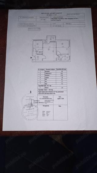 Apartament cu 2 camere semidecomandat în Central