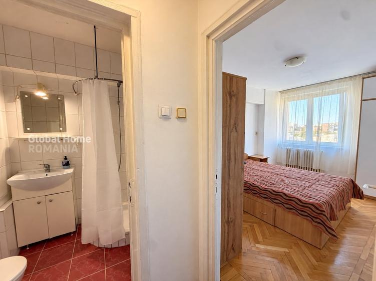 Apartament cu 2 camere semidecomandat, mobilat în P-ța Amzei