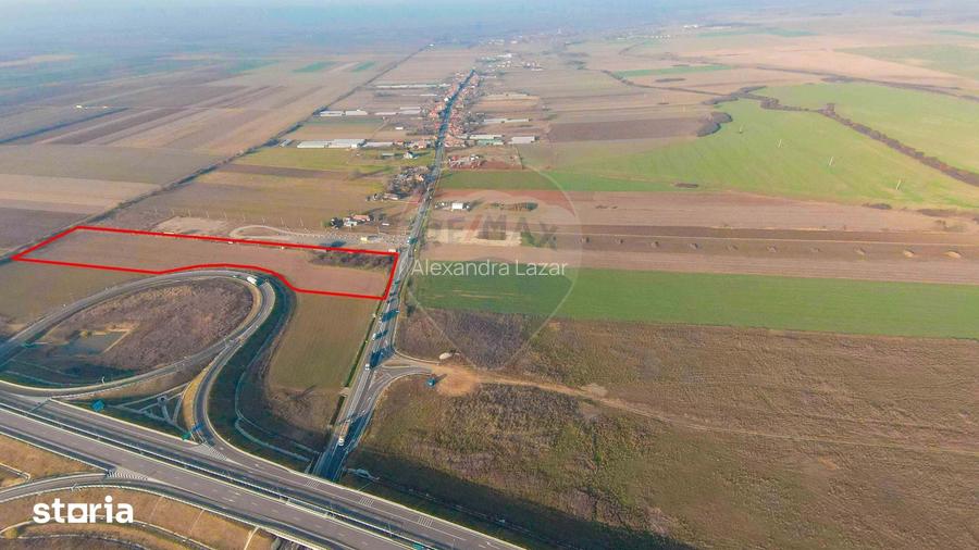 Teren 27.093mp de vanzare in Biharia / ?oseaua E671, Nod Rutier A3