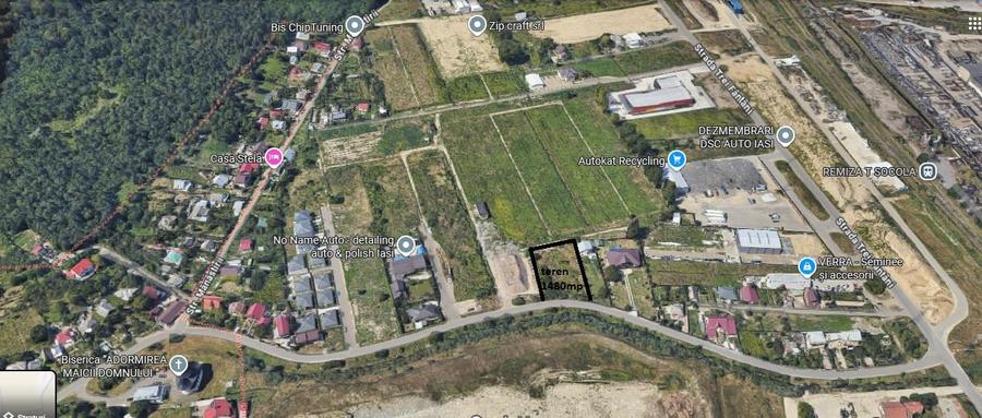 Teren Construcții intravilan de 1480 mp, în Vlădiceni