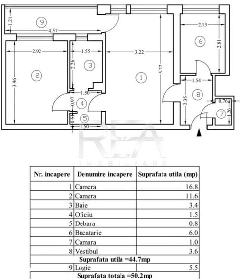 2 camere, 5/9, 50 mp, anvelopat-Gorjului - 2