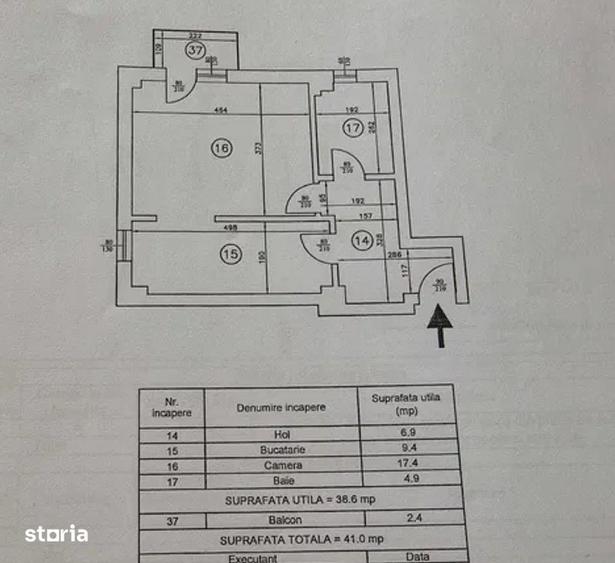 Garsonieră decomandată în Valea Lupului