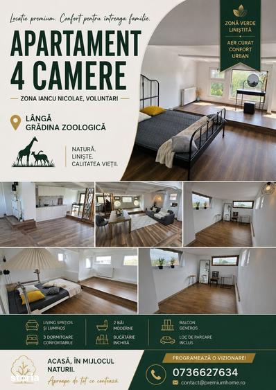 Apartament cu 4 camere decomandat în Central