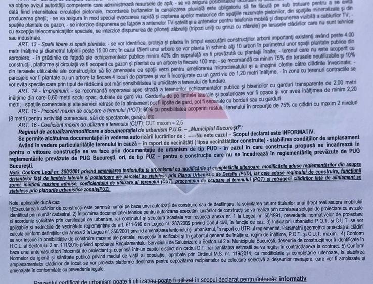 Teren Construcții intravilan de 350 mp, în Colentina