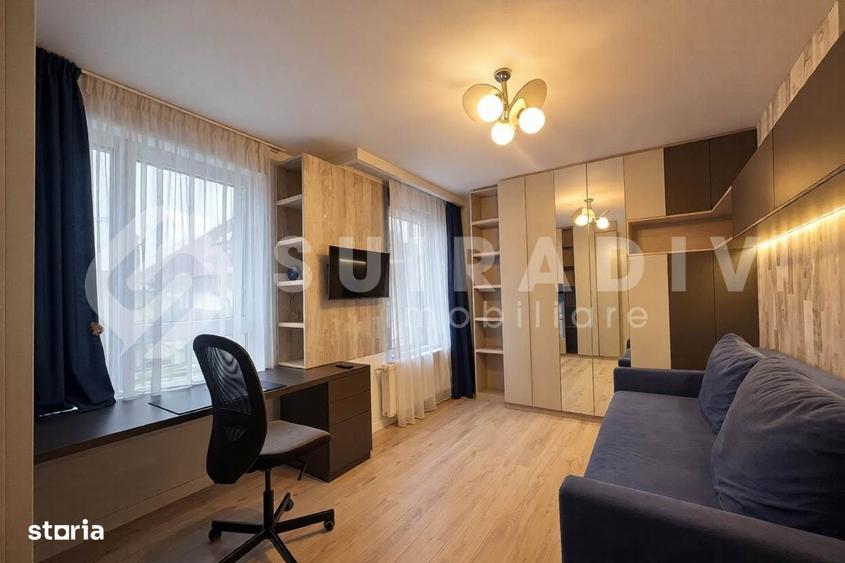 Apartament cu 3 camere semidecomandat în Central