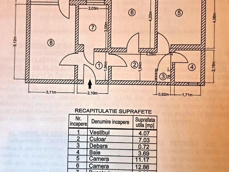 Apartament decomandat în Muncii