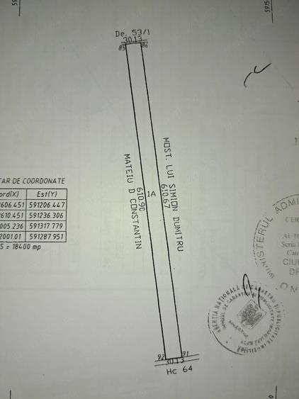 Teren de 18400 mp, în Tunari