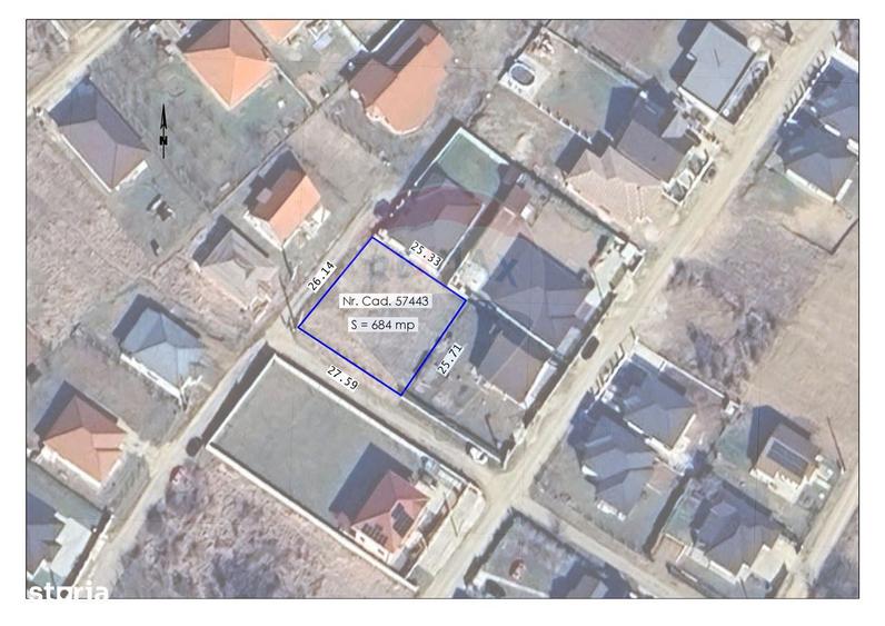 De vanzare teren intravilan 684mp in Paleu - 2