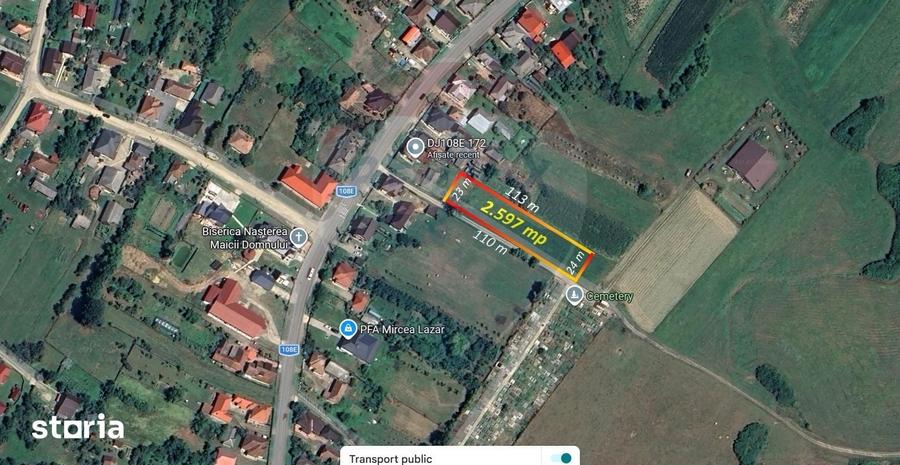 Teren de 2597 mp, în Satulung