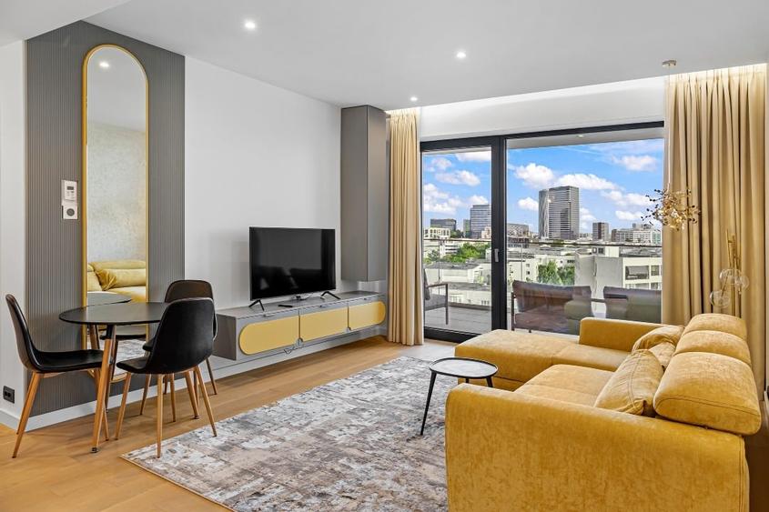 Apartament cu 2 camere semidecomandat, mobilat în Herăstrău