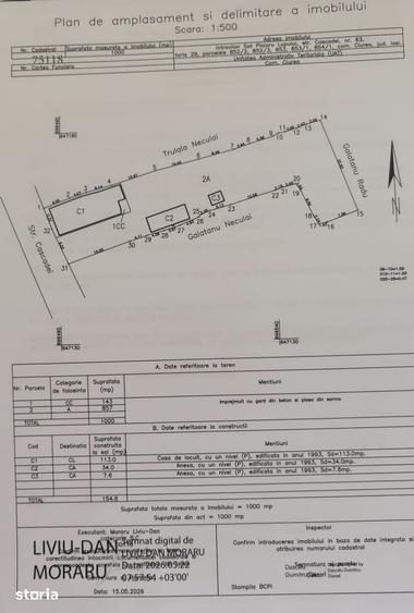Casă cu 3 camere cu Teren 857 Mp în Ciurea