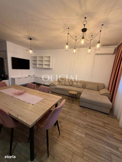 Apartament cu 3 camere semidecomandat, mobilat în Florești