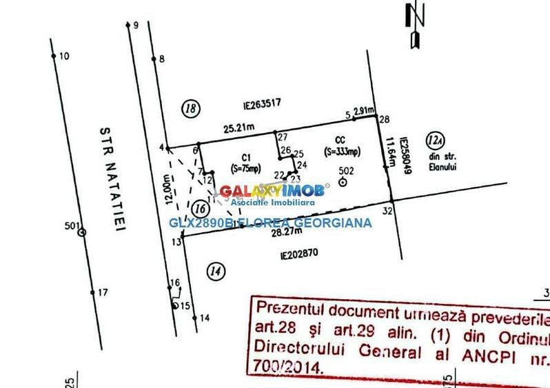 Teren intravilan de 333 mp, în Dămăroaia