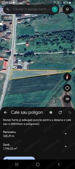 Teren de 1800 mp, în Săcădate