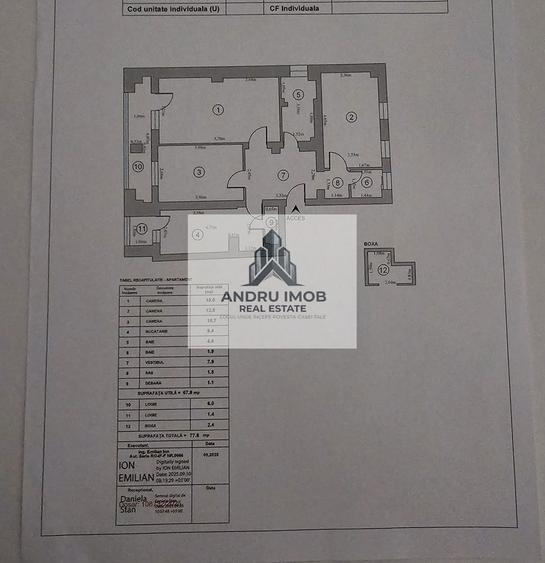 Apartament cu 3 camere decomandat în Dristor