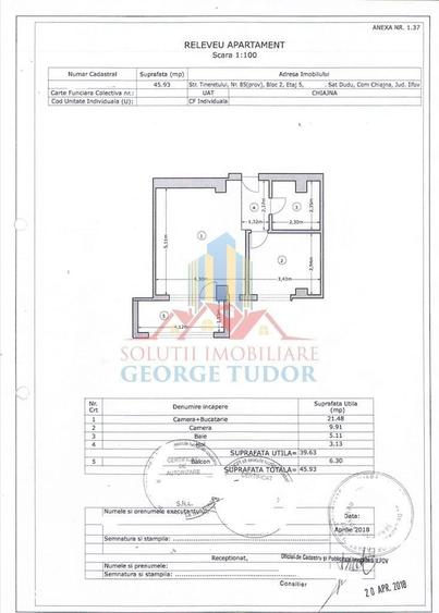 Apartament cu 2 camere în Roșu