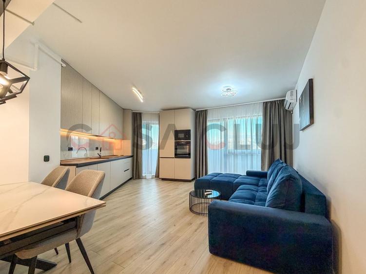 Apartament cu 2 camere semidecomandat, mobilat în Zorilor