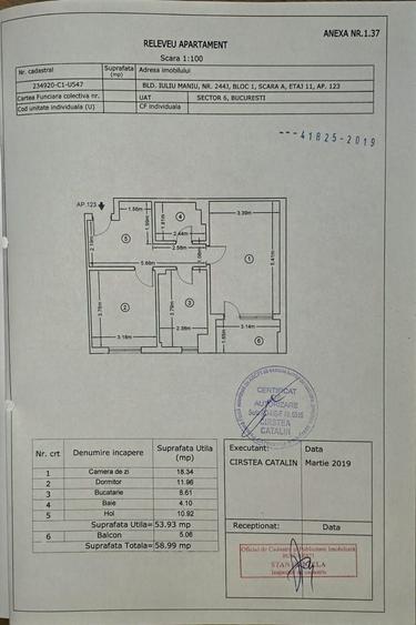 Apartament cu 2 camere decomandat în Păcii