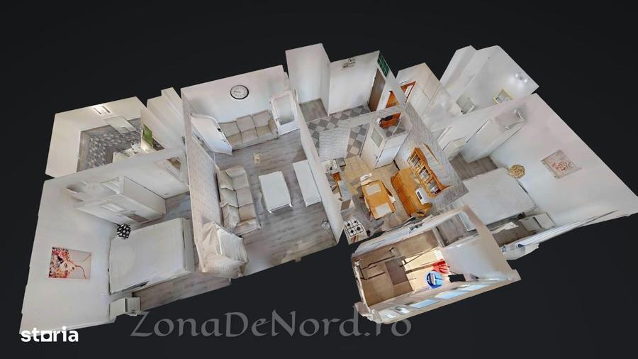 Apartament cu 3 camere, mobilat în Berceni