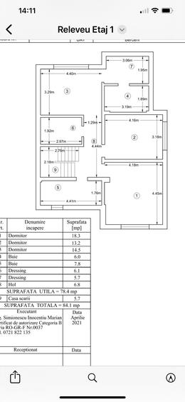 Duplex cu 6 camere cu Teren 250 Mp în Berceni