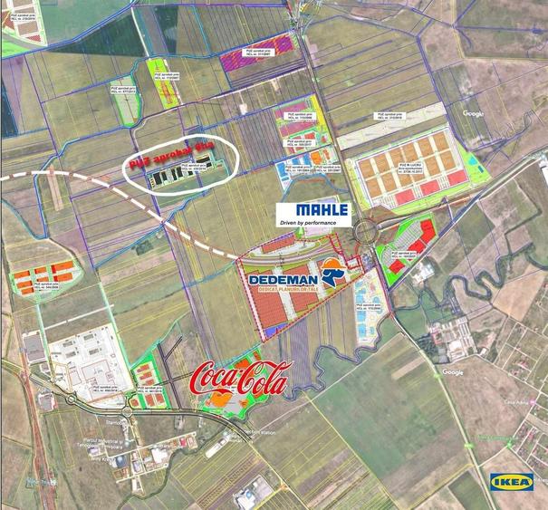 Teren Construcții intravilan de 3644 mp, în Nord-Vest