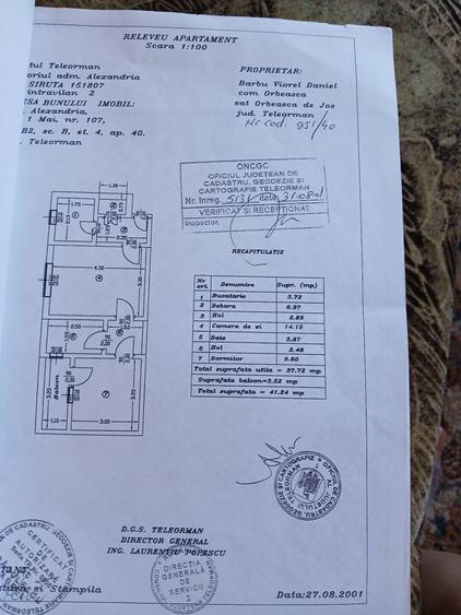 Apartament cu 2 camere semidecomandat în 1 Mai