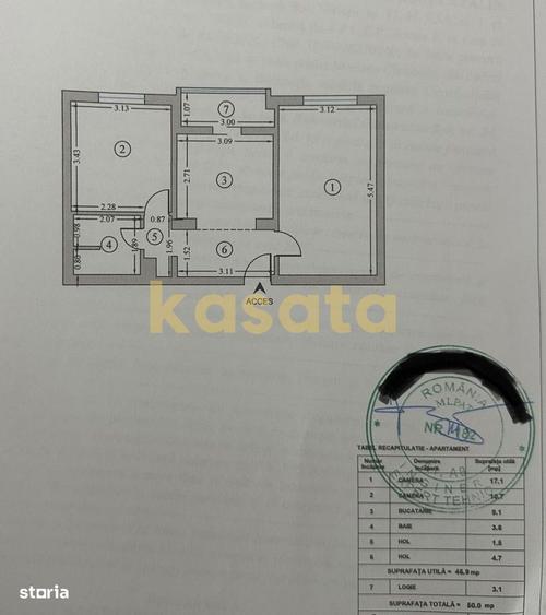 Apartament cu 2 camere, mobilat în Giulești