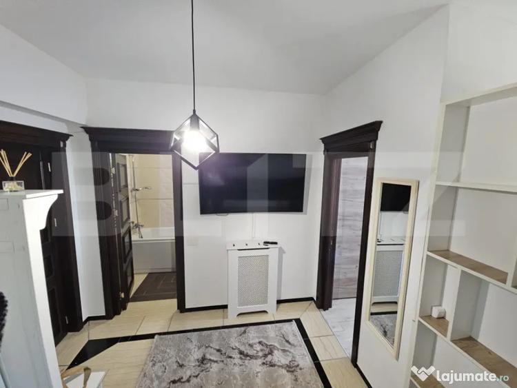 Apartament cu 2 camere semidecomandat, mobilat în Moara de foc