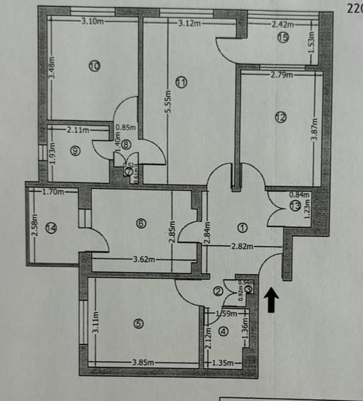 Apartament cu 4 camere decomandat în Rahova
