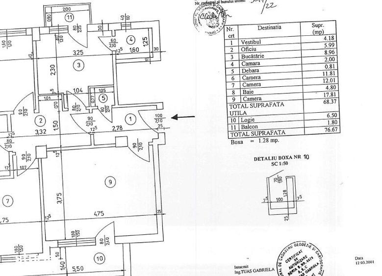 Apartament cu 3 camere decomandat în Centrul Istoric