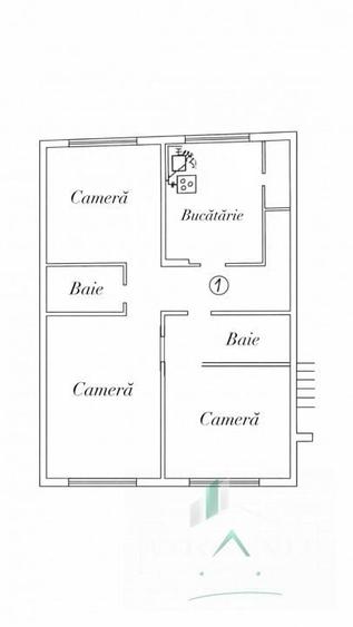 3 camere decomandat | 2 bai | 70 mp | Marasti/BRD/The Office/Lidl - 3
