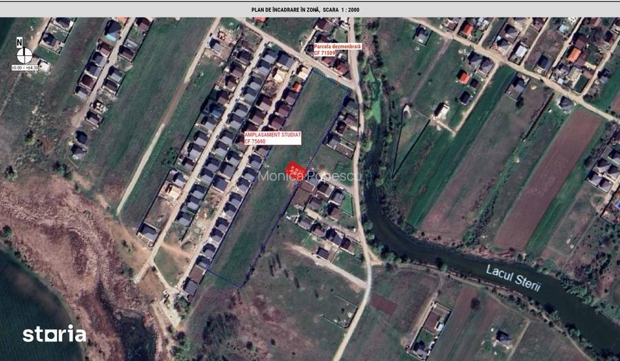 Teren intravilan cu autorizatie de constructie Comuna Berceni, 314