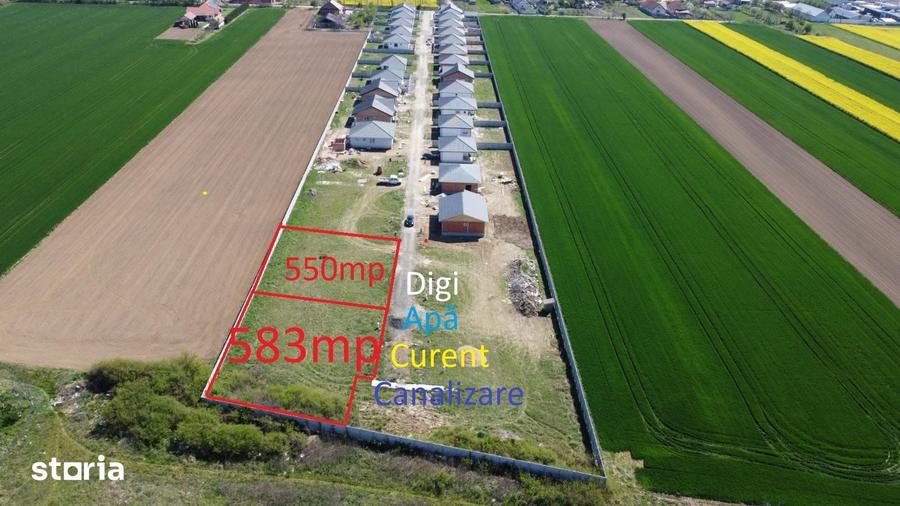 Teren de 583 mp, în Lazuri