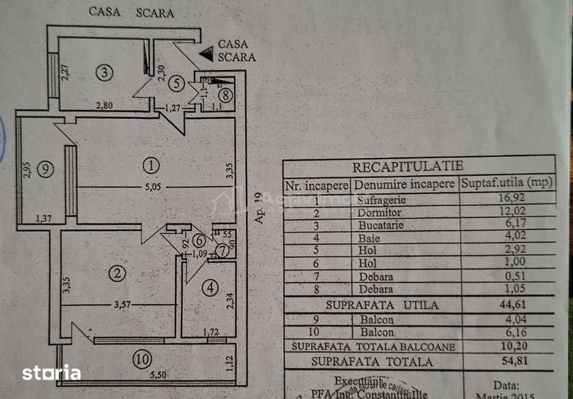 Apartament cu 2 camere nedecomandat în Țiglina 1