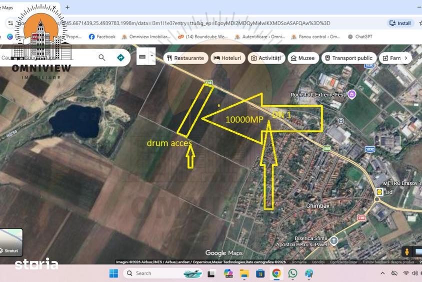 Teren de 10000 mp, în Central