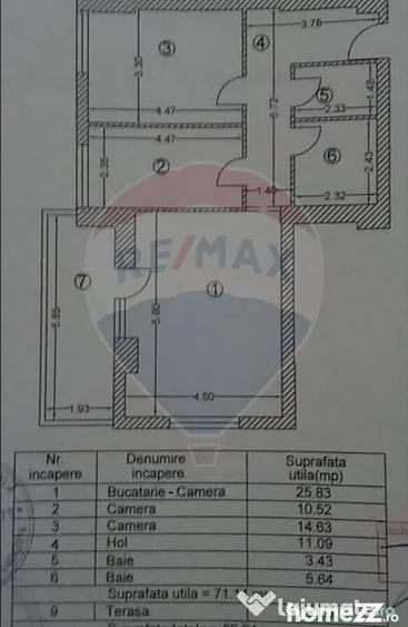 Apartament cu 3 camere decomandat în Mihai Bravu