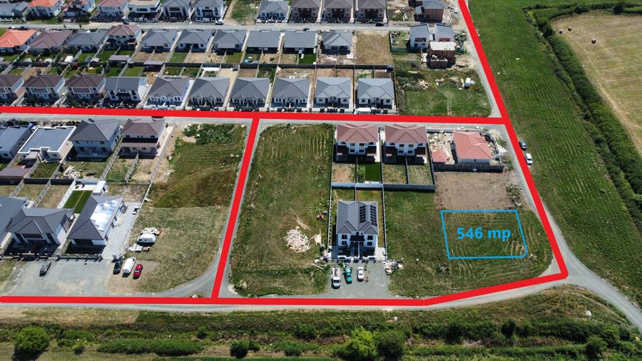 Teren Construcții intravilan de 546 mp, în Moșnița Nouă