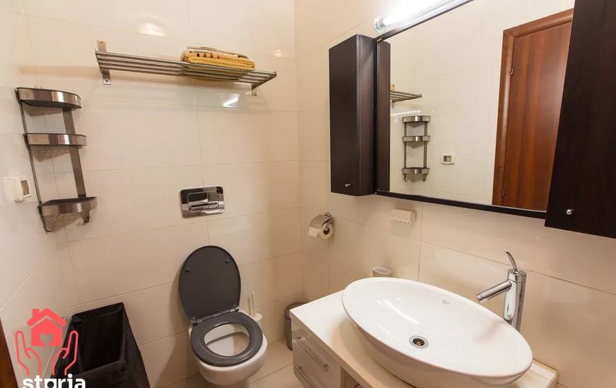 Apartament cu 2 camere semidecomandat, mobilat în Băneasa