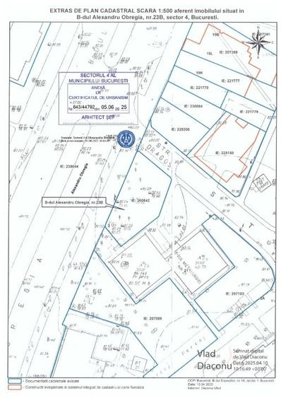 Teren Construcții intravilan de 472 mp, în Alexandru Obregia