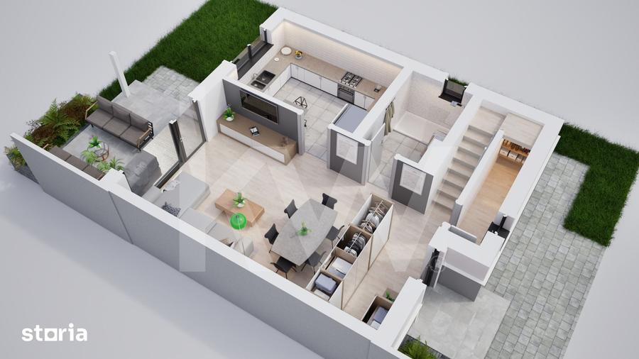 Casă cu 4 camere cu Teren 219 Mp în Șura Mică