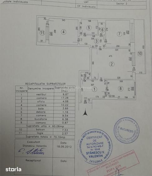 Apartament cu 3 camere semidecomandat în Vatra Luminoasă