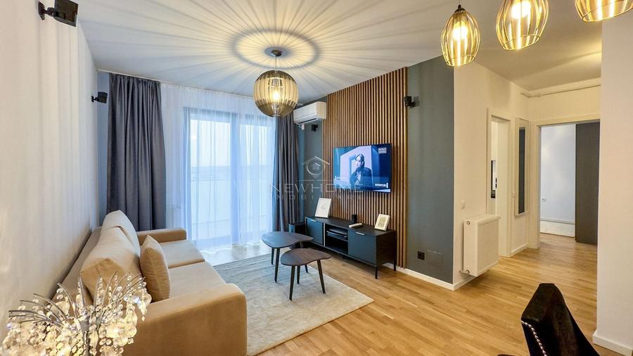 Apartament cu 2 camere semidecomandat, mobilat în Între Lacuri