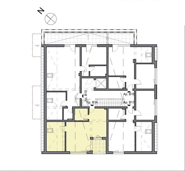 Apartament cu 2 camere semidecomandat în Freidorf