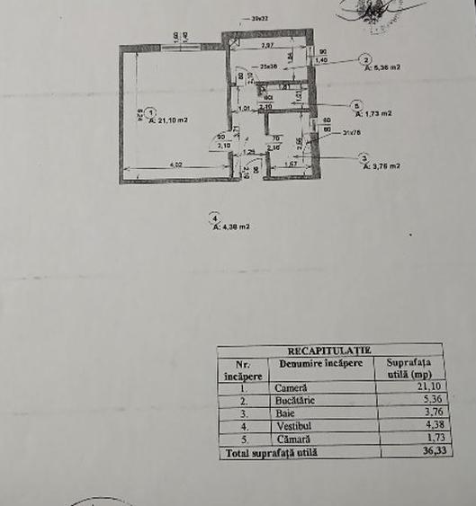 Garsonieră decomandată în Vitan