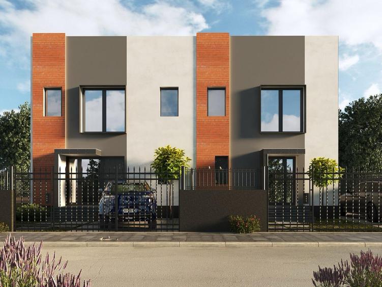 Duplex cu 4 camere cu Teren 200 Mp în Odăi